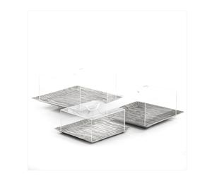 Hammered Design Simple Gold Square <b>Chocolate</b> Tray Perfect For Serving <b>Chocolates</b> Sweets Desserts And Small <b>Treats</b> At Home - Product Image 1