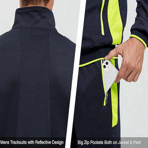 Premium Custom Fitness Warmup Jogging Wear Training <b>Gym</b> Jogger Track Suits Custom Men's Full Zip Hooded Jogging Wear Tracksuit - Product Image 2