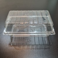 Boîte de conservation alimentaire personnalisée sans BPA, boîte d'emballage pour fruits frais, boîte en PET de qualité alimentaire, boîte à gâteau en plastique transparent personnalisée