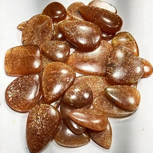 Alba Gems - Piedra Preciosa de Sunstone Dorada Natural, Moderna y Elegante, con Forma Mixta y Efecto de Luz para la Creación de Joyas - Product Image 1