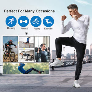 Chemise d'entraînement de compression à manches longues pour hommes, couche de base d'entraînement hautement élastique à impression personnalisée pour le fitness - Product Image 4