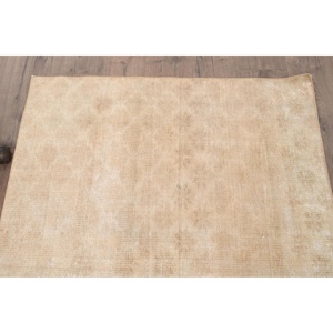 พรมสไตล์วินเทจตุรกี ขนาด 3.6x5.7 ฟุต สีเบจ ทำจากขนสัตว์แท้ - Product Image 4