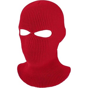 Pasamontañas de punto de 2 agujeros de color personalizado de alta calidad máscaras de esquí al por mayor transpirable 100% poliéster imagen ropa al aire libre diseñada para - Product Image 5