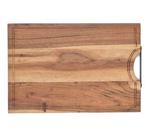 Tabla de cortar con ranuras y mango de fácil agarre, superficie gruesa y resistente para un corte sin desorden, para servir y para un uso elegante en la cocina - Product Image 4