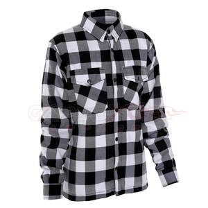 Chemise personnalisée en flanelle de qualité supérieure pour motocyclette Chemise de protection entièrement doublée pour dames Protection corporelle personnalisée pour hommes en course - Product Image 6