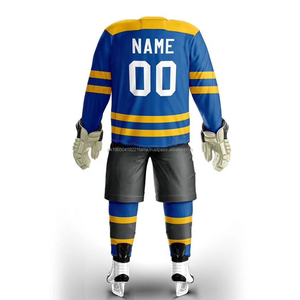 Ensemble d'uniformes de hockey sur glace personnalisés 2026 grande taille 100 % polyester à séchage rapide et respirant pour entraînement d'équipe - Product Image 5