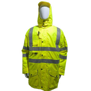 2026 <b>Hi</b> <b>Vis</b> Mens <b>Softshell</b> <b>Jackets</b> High Viz Visibility Reflective Water Resistant Safety <b>Jacket</b> - Product Image 3
