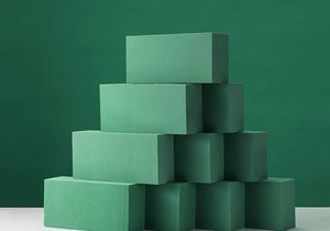 Blocs de mousse florale humide <span class=keywords><strong>Oasis</strong></span> pour arrangements floraux, blocs de boue vert pour fleurs fraîches et préservées, argile florale, mousse de fixation pour fleurs - Product Image 4