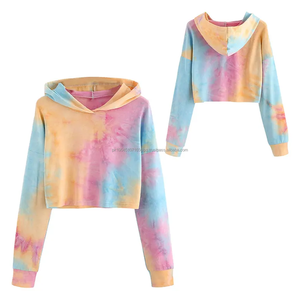 เสื้อฮู้ดแขนยาวสำหรับผู้หญิงคอปกแบบมีฮู้ดพิมพ์ลายการ์ตูนแบบลำลองเสื้อครอปฤดูใบไม้ร่วง - Product Image 3