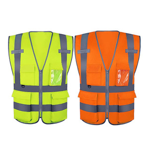 Gilet de sécurité haute visibilité réfléchissant en polyester/coton pour hommes, vêtements de travail, anti-poussière, construction, gilet de sécurité pour hommes - Product Image 3
