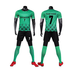 ชุดกีฬาแบบทีมชุดเสื้อฟุตบอลและกางเกงขาสั้นระบายอากาศได้ดี - Product Image 5