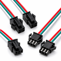 Kabel Rakitan Terminal Konektor JST SM Pitch 2.5mm, Penerangan LED 2 3 4 5 6 Pin Male Female, Kabel Harness Elektronik