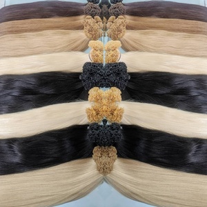 Extensiones de cabello humano vietnamita de punta plana de lujo para mujeres uso profesional en salón textura suave y sedosa suministro de mercado de exportación - Product Image 2