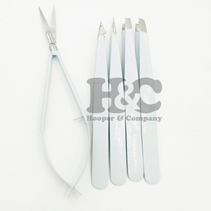 Nuevas Pinzas de Color Nude para Depilación Facial, Pinzas para Cejas con Punta Inclinada, Juego de Pinzas para Cejas con Cepillo para Depilar - Product Image 3