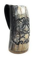 Chopes à bière en corne de buffle, artisanat indien, haute qualité, jetables, corne naturelle, nouveau design viking, compatibles lave-vaisselle, pour le voyage