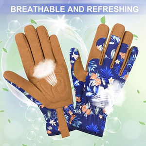 ถุงมือทำงานเพื่อความปลอดภัยในสวนทำจากหนังไมโครไฟเบอร์สำหรับผู้หญิงถุงมือป้องกันพร้อมโลโก้ออกแบบได้ตามต้องการ - Product Image 4