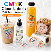 Autocollants personnalisés en vinyle transparent à gratter, imperméables, avec logo en feuille d'or, en rouleau, pour emballages de rouges à lèvres, bougies, pots, bouteilles et cosmétiques