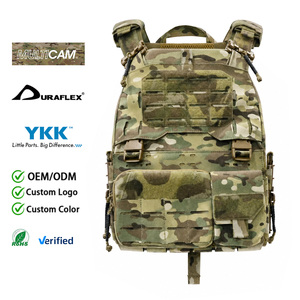 <span class=keywords><strong>Gilet</strong></span> tactique léger découpé au laser avec système MOLLE, porte-plaques à dégagement rapide, équipement de combat modulaire très durable pour le transport de charge - Product Image 1