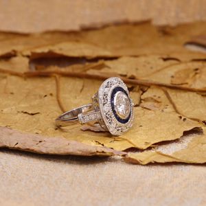 Anillo de Compromiso con Diamante Cultivado en Laboratorio, Estilo Único, para Mujer, en Oro Blanco y Oro Rosa, por RITZIN - Product Image 6