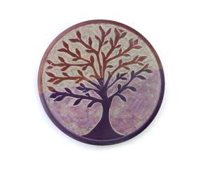 Porta Incienso Redondo Hecho de Piedra de Jabón, Tallado a Mano, Quemador de Esencias - Product Image 5