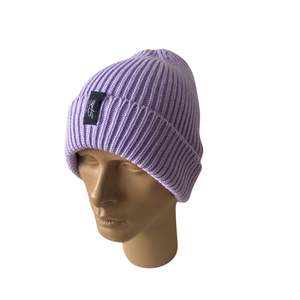 Bonnet personnalisé tricoté acrylique Slouchy Ski Beanie,Private Woven Label Logo Bonnets Chapeau, Fisherman Skull Winter Cap Gray - Product Image 3