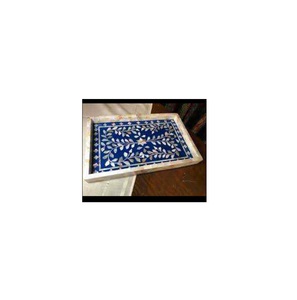 Bandejas con Incrustaciones de Nácar Fabricadas en India |   Madera Artesanal Portátil de Calidad Estándar India - Product Image 4