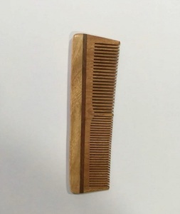Peine de bambú de madera de Neem natural con técnica pulida ecológica Logotipo de etiqueta privada Mango de madera - Product Image 3