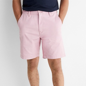 Pantalones cortos chinos informales para hombre, pantalones cortos chinos antiarrugas superelásticos de Color sólido a precios económicos personalizados con teñido liso transpirable - Product Image 1