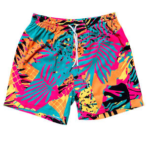 Custom <b>Men's</b> Sporty Beach <b>Shorts</b> Water-Responsive Sublimation Printed <b>Swim</b> Trunks <b>Patterns</b> Logos Fashionable Lined Water - Product Image 3