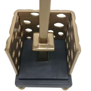 Luxury Gold Finish Eco-friendly Handmade <b>Tissue</b> <b>Box</b> <b>Holder</b> Decorative Wood Stand Party Table Accessories - Product Image 1