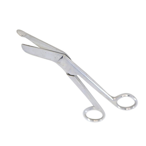 Ciseaux de coupe de pansement professionnels courbés émoussés émoussés 150 mm ciseaux chirurgicaux de 6 pouces en acier inoxydable - Product Image 1