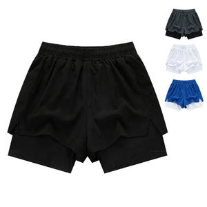 Short Cargo en nylon pour hommes, pantalon d'été décontracté en polyester avec taille élastique et poches multiples OEM - Product Image 1