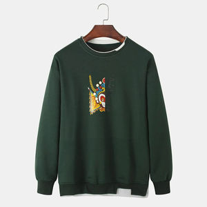 Nueva ropa informal de invierno personalizada para hombres, sudaderas térmicas de poliéster/algodón, manga larga, secado rápido - Product Image 1