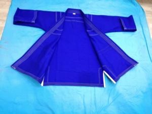 Personnalisé Nouvelle Arrivée Bleu BJJ Brésilien Jiu Jitsu Uniforme Logo 100% Coton 260gsm Respirant Durable Arts Martiaux Ensembles Unisexe - Product Image 5
