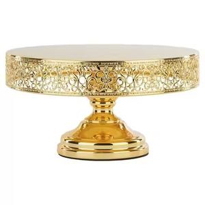 Moderno Soporte de Dos Niveles para Tartas, Plato para Postres, Bandeja para Cupcakes, Exhibidor de Frutas con Base Artística, Centro de Mesa Dorado - Product Image 4