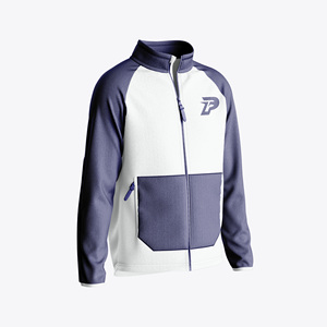 Chaqueta de lana ligera de alta calidad para hombre, ropa deportiva cálida con cremallera y logotipo personalizado, chaqueta de entrenamiento transpirable para correr al aire libre - Product Image 5