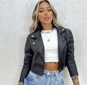 <b>WOMEN'S</b> FAUX LEATHER <b>JACKET</b> <b>SUEDE</b> SPREAD COLLAR BUTTON UP FAUX <b>JACKET</b> <b>WOMEN</b> <b>JACKETS</b> - Product Image 6