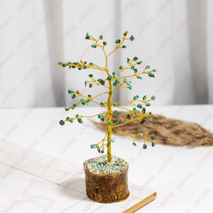 Premium Natural Healing 100 Chips Green Jade <b>Crystal</b> <b>Tree</b> At Wholesale Price Semi Precious <b>Trees</b> For Positiveness Decoration - Product Image 2