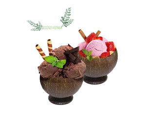 Les tasses en coquille de noix de coco en gros acceptent le logo personnalisé par le logo laser gravé avec des prix bon marché d'Eco2go Vietnam - Product Image 1