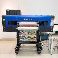 Machine d'impression UV DTF tout-en-un Imprimante UV à plat pour film de transfert DTF Imprimante UV 60cm Rouleau à Rouleau
