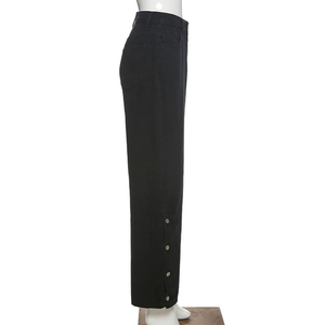 Pantalones Vaqueros de Mezclilla para Mujer, Diseño Nuevo, Mejor Precio, Cintura Alta, Corte Ajustado, 100% Algodón, Estilo Vintage, Transpirables, para Invierno, para Adultos - Product Image 2