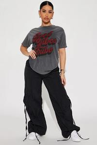 Épaule tombante de luxe de qualité supérieure DTG Imprimé Rein pierre broderie personnalisé imprimé T-shirts pour les femmes - Product Image 4