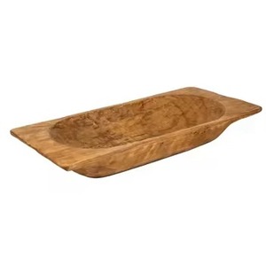Tazón de masa de madera de última calidad elegante para decoración de panadería usado o cuencos de pan hechos a mano para fiestas - Product Image 3