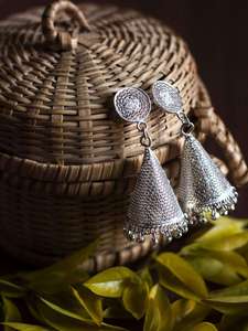 Pendientes de tuerca Jhumka de alta calidad, superventas, brillo brillante, alta calidad, directo del proveedor indio, accesorio de moda - Product Image 2