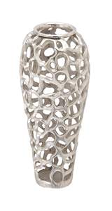 Vase à fleurs en aluminium contemporain rehausse les thèmes de décoration minimaliste avec des lignes nettes et une finition pour les maisons modernes - Product Image 5