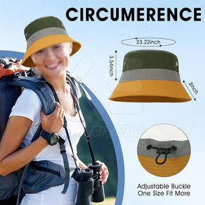 Personaliza Tu Propio Diseño, Sombreros de Pescador Casuales para Viajes y Actividades al Aire Libre, Alta Calidad, 100% Algodón, Ligeros, Duraderos, Unisex, Bordado 3D - Product Image 6