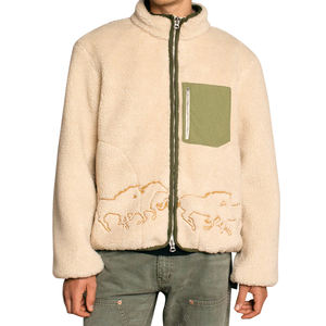 Wholesale Best Quality Breathable Material Jacket For Men Custom Blank <b>Sherpa</b> Fleece Embroidered New Design Men's Jacket - Product Image 1