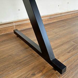 Industrial-Style Heavy Duty <b>Table</b> with Z-<b>Shaped</b> Iron Legs for Hospital and Home Use - Product Image 5