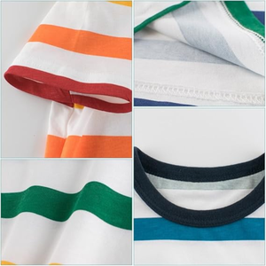 Enfant en bas âge garçon tricoté coton t-shirt personnalisé Applique Boutique vêtements été enfants garçon vêtements chemises à bas prix - Product Image 3