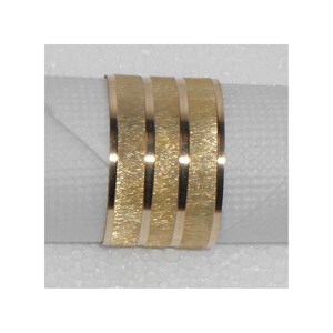 ห่วงใส่ผ้าเช็ดปากสีทองตกแต่งกลางโต๊ะที่ใส่ผ้าเช็ดปากดีไซน์แฟนซีหรูหราขายดี - Product Image 1